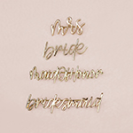 Gold Bridal Party Pins